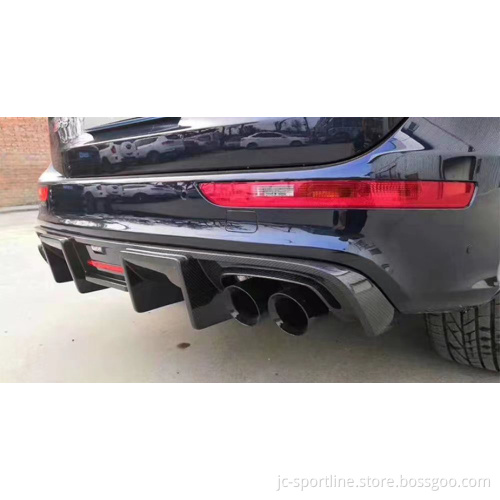 Q5 Carbon Fiber Rear Diffuser Lip with Lamp for Audi Q5 2012-2018